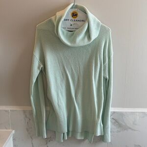 Banana Republic Light Green Cowl Neck Sweater